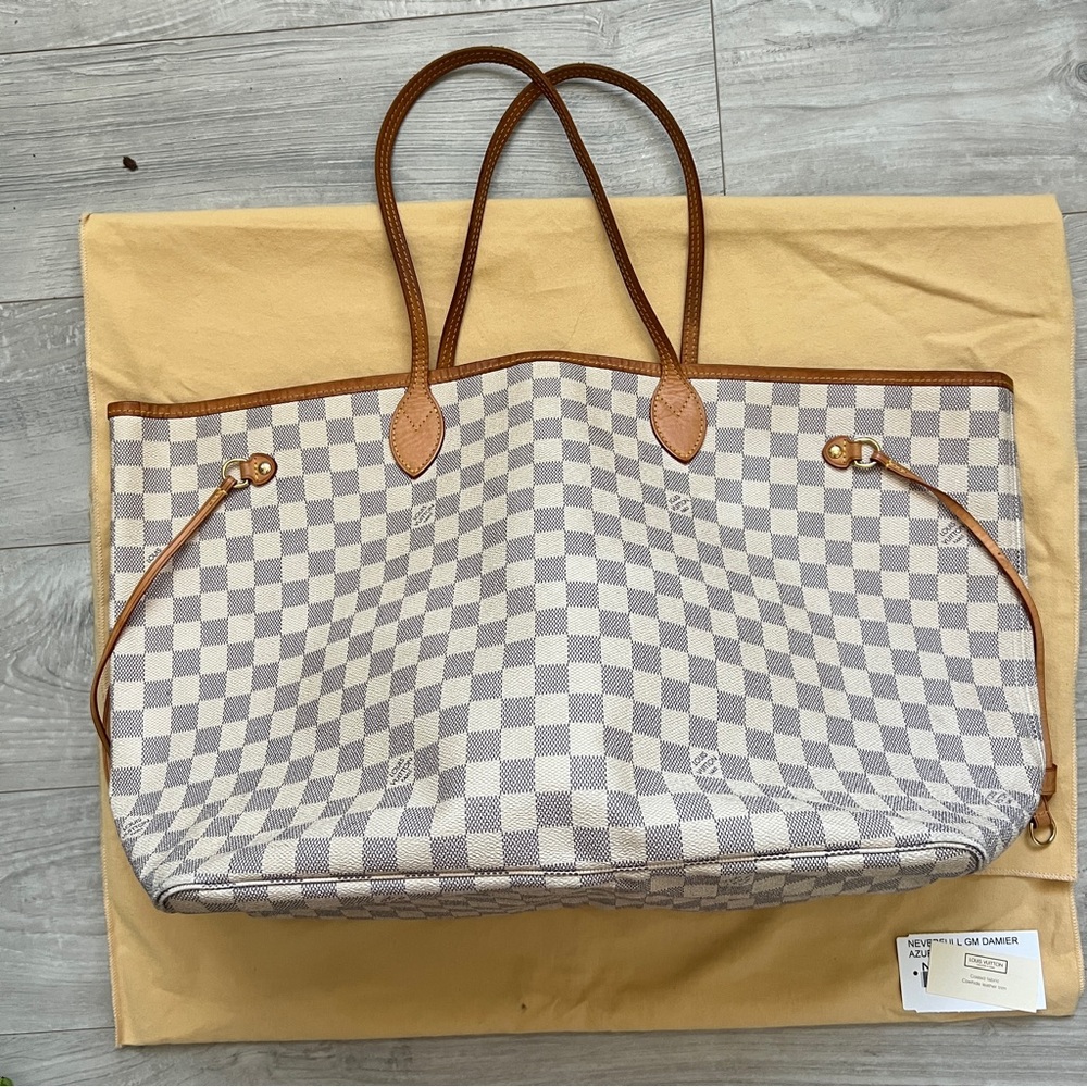 Louis Vuitton Neverfull GM tote - Damier Azur